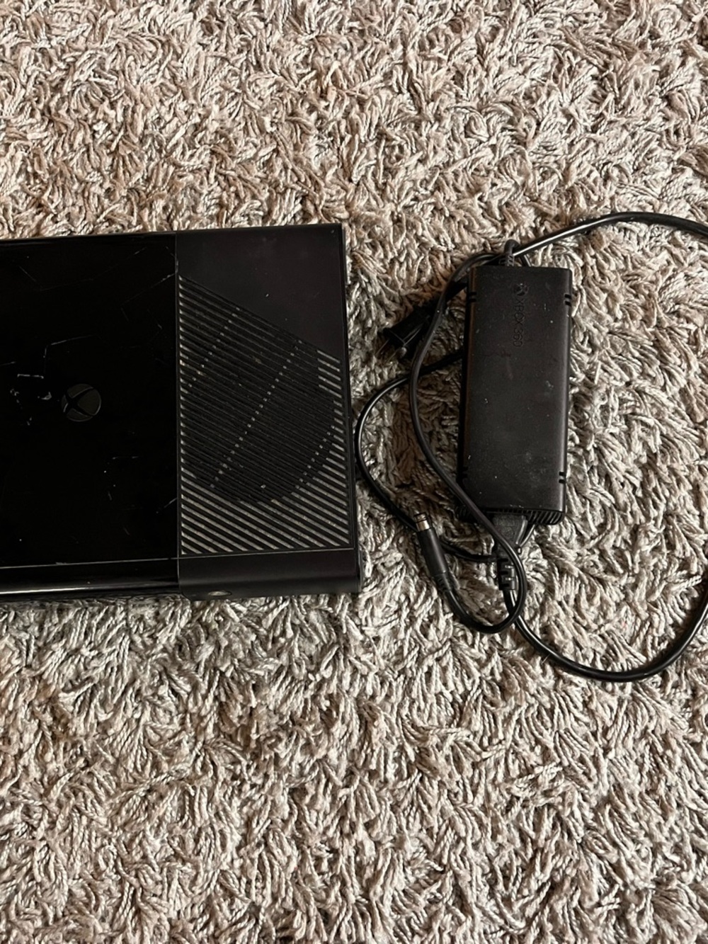 Xbox 360 Slim Black Console with Power Supply
